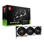 Msi Geforce Rtx 4070 TI Ventus 3X 12G Oc 12GB GDDR6X 192-BIT Pcie 4.0 Desktop Graphics Card