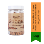 Natural Resin Guggal Premium Thick Incense Sticks Guggal Dhoop 100G Jar Pack - Ideal For Spiritual Rituals & Home Ambience Deep