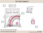 Kids Duvet Set Dotty Happy Rainbow