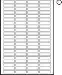 W225 A4 Inkjet laser MINI Labels 46X11.1MM 100 Sheets - 84-UP