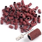50 Pcs Professional Nail Care Sanding Bands - Coarse Fine Grit For Manicures And Pedicures - Includes 80 120 180 Sanding Bands F