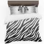 Black And White Zebra Stripes Cover Set King