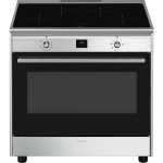 Smeg 90CM Stainless Steel Cooker With Induction Hob - CG90CIXT