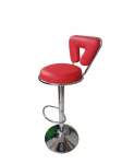 Smte 615 Adjustable Bar Stool Red Pu Leather With Keychain