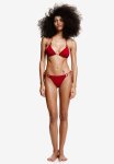 Padded Triangle Bikini Top - Red