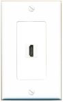 Riteav - 1 Port HDMI 2.0 Decorative Wall Plate White