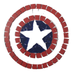 Kids Mosaic Kit Captain Americas Shield