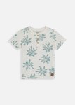Textured Slub Cotton Henley T-Shirt