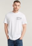 G-star Raw Topography Chest Gr Slim R T - White