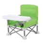 Travel Baby Feeding Chair - Green Foldable Booster Seat With Safety Harness