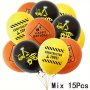 15PCS Construction Theme Truck Excavator Latex Balloons For Wedding Birthday Anniversary Graduation Party Decorations Supplies