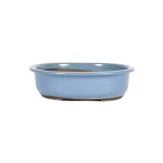 Japanese Kinyou Glazed Oval Container - Medium 270 L X 228 W X 83MM H