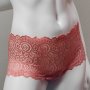 Dusty Pink Dentelle Brazillian Knickers - XL