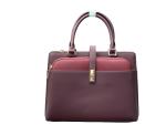Chrisbella Structured Executive With Gold Hardware- Purple