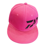 Daiwa Cap Trucker Black Pink Non Mesh Flat Peak