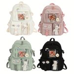 Women's Travel Backpack Women's Multi-pocket Waterproof College School Bag Transparent Bag Large Capacity Laptop Backpack Reinfo