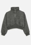 PoP Candy Half Zip Sweat Top - Grey