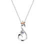 Cel Sta 925 Sterling Silver 0.50CT Moissanite Diamond Swan Necklace