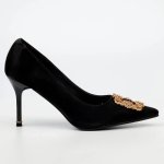 Lanelle 1 Stiletto Court With Trim - Black - 8