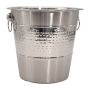 Bar Butler 4L Champagne Bucket Hammered With Ring Handles 4.5L 22CMD X 20CM