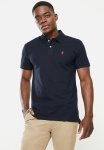 Polo Mens Stretch Pique Short Sleeve Golfer - Navy