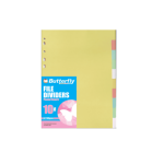 A4 Pastel board Divider 10 Tab Butterfly