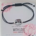 Andrea 925 Sterling Silver Square Friendship Bracelet Dainty 12-24CM Adjustable