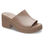 Brooklyn Slide High Shine Heel - Latte W11