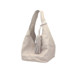 Lulu Ivory Leather Shoulder Bag - Ivory Leather
