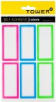 Colour Border Labels Self Adhesive Paper Label