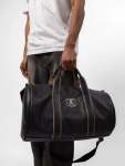Leather Duffel Bag Black - One Size
