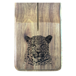 Stainless-steel Biltong Cutter With Wooden Block - Leopard