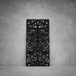 Laser Cut Screen - Design 111 - 1040 X 535 X 20 Matt Black Outdoor