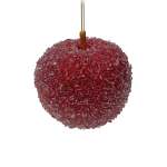 Apple Hanging Sugared Polyfoam 8X8X8CM Red - Round