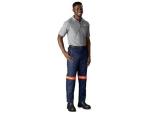 Trade Polycotton Pants - Reflective Legs - Orange Tape - 52 Royal Blue