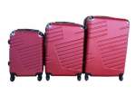 Smte 3 Piece Luggage Set 27 Inch Red With Keychain