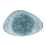 Raku Topaz Blue - Chefs Triangle Plate - 30X20CM Set Of 6 Chef& 039 S Depot