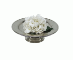 Aluminium Cake Stand On Base Nickel Finish 10CM H X 33CM W - 10CM H X 33CM W