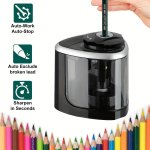 1PC Electric Pencil Sharpener Desktop Automatic Office Stationery