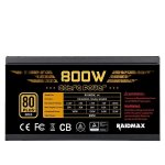 RAIDMAX Thunder Pro 800W Gold Modular Psu