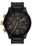 Nixon 51-30 Chrono Men's Watch - Matte Black Gold