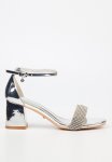 Bardot 3 Block Heel - Silver