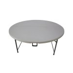 Fold In Half Round Plastic Tables- 1600MM