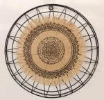 Metal Hessian Wall Hanging 30CM