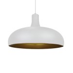 Don Aluminium Pendant Light White Black - Black