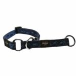 Rogz Alpinist XL 25MM Everest Web Half-check Dog Collar Blue Design Waggs Pet Shop