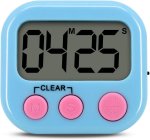 Universal Kitchen Timer Digital Clock Loud Alarm Magnetic Back With Stand
