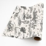 Countryside Toile In Black Giftwrap 50M X 50CM