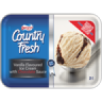 Country Fresh Vanilla Flavoured Ice Cream With Choc Sauce 1.8L