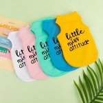 Cooling Pet Vest Summer Breathable Ice-fabric Dog And Cat Apparel Anti-heat Temperature-reducing Clothes With "little Miss Attit